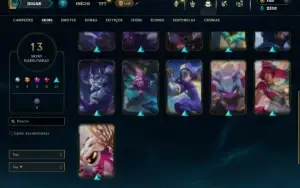Bronze 4 com 30 Champs e 13 Skins