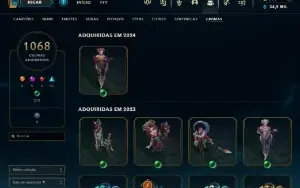Conta Lol (1516 Skins) + Valorant (Beta)
