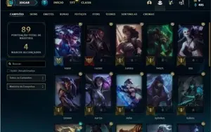 Conta ouro 1 com 30 Champs e 10 Skins