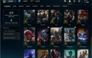 Conta ouro 1 com 30 Champs e 10 Skins