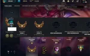 Conta ouro 1 com 30 Champs e 10 Skins