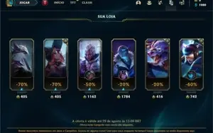 Conta ouro 4 com 22 Champs e 11 Espolios