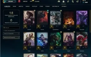 Conta ouro 4 com 22 Champs e 11 Espolios