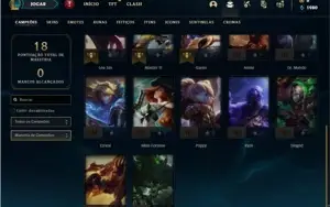 Conta ouro 4 com 22 Champs e 11 Espolios