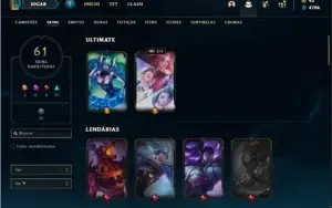 Conta ouro 4 com 79 Champs e 61 Skins