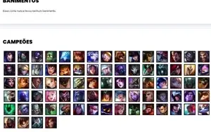 Conta ouro 4 com 79 Champs e 61 Skins