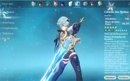 Conta Ar 56, 9 personagem 5★, 19 personagens 4★