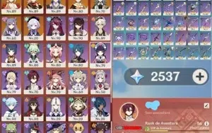 AR 56 c/ YOIMIYA + AYATO + KAZUHA + HEIZOU C6 + ORAÇÕES e +
