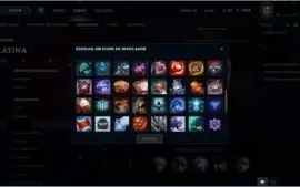 conta LOL 132 skins borda platina