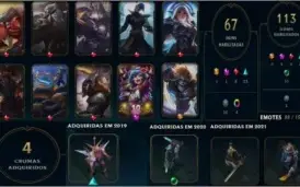 Conta LOL - Platina 2 - ótima conta