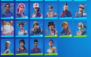 Todos os passes Fulls, 22+ Skins de Loja, 97 Picaretas, 103