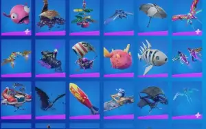 Todos os passes Fulls, 22+ Skins de Loja, 97 Picaretas, 103