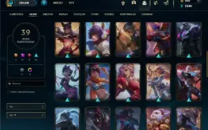 Prata 2 com 60 Champs e 39 Skins ( TOP / MID / JG )