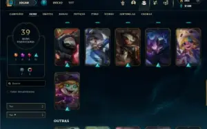 Prata 2 com 60 Champs e 39 Skins ( TOP / MID / JG )