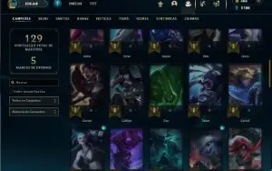 Prata 2 com 60 Champs e 39 Skins ( TOP / MID / JG )