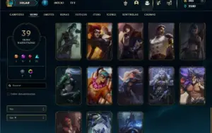 Prata 2 com 60 Champs e 39 Skins ( TOP / MID / JG )