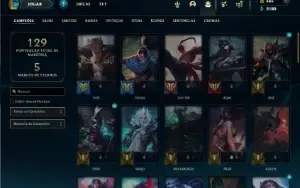 Prata 2 com 60 Champs e 39 Skins ( TOP / MID / JG )