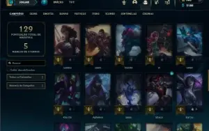 Prata 2 com 60 Champs e 39 Skins ( TOP / MID / JG )