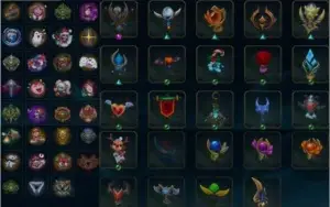 Conta lol s2/plat 3/Todos Campeões/168 Skins/250 icones