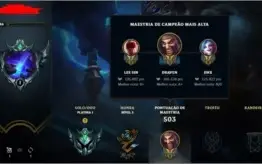 CONTA DE LEAGUE OF LEGENDS