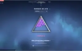 Conta Valorant, Imortal no Ato Passado. Atual Platina 2