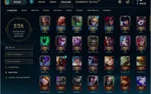 Conta League of Legends, Platina, 600 Skins
