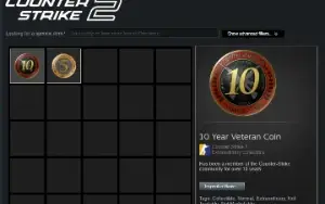 Conta Steam 22 Anos Medalhas 5 e 10 Anos Cs2 +PRIMEIRO EMAIL