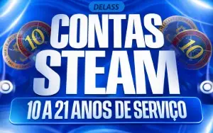 Conta Steam 22 Anos Medalhas 5 e 10 Anos Cs2 +PRIMEIRO EMAIL