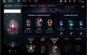 Conta prata 3 com 100 champs e 93 skins (400k de Yasuo)