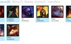 CONTA 8 CHAMPS 7 SKINS [SKIN ULTRA RARA]