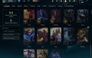 Prata 3 com 45 Champs e 11 Skins