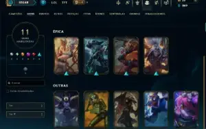 Prata 3 com 45 Champs e 11 Skins