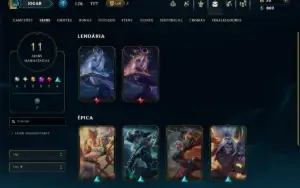 Prata 3 com 45 Champs e 11 Skins