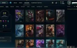 CONTA LOL (DIAMANTE 3, 59 SKINS)