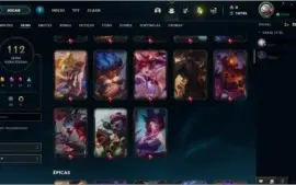 Conta League Of Legends Gold 1 C/ Skin Rara da Cait e Lee