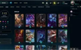 Conta League Of Legends Gold 1 C/ Skin Rara da Cait e Lee