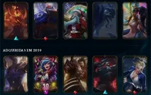 Conta League of Legends Gold 1 Lvl 72