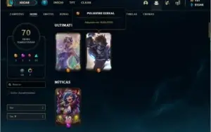 Conta ouro 4 com 70 skins, 120 champs e  (  661 RP )