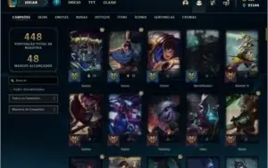 Conta ouro 4 com 70 skins, 120 champs e  (  661 RP )