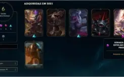 CONTA DE LOL OURO 3 COM SORAKA PRESTÍGIO