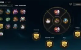 CONTA DE LOL OURO 3 COM SORAKA PRESTÍGIO