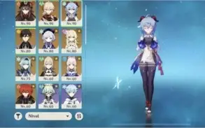Ar55. Ganyu, Kazuha, Hutao, zhongli, Eula, kokomi e mais