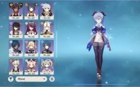 Ar55. Ganyu, Kazuha, Hutao, zhongli, Eula, kokomi e mais