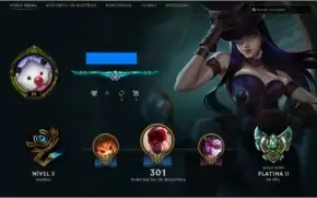 CONTA LOL PLATINA 2