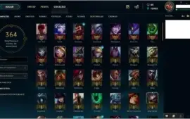 Conta lol - Full champ + 152 skins unranked