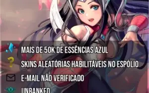 Contas Smurf League of Legends + de 58K EA