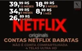 NETFLIX ULTRA HD 4 TELAS - 9 MESES
