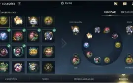 ESMERALDA IV + 13 SKINS + 39 CAMPEÕES + PASSE WILD COMPLETO