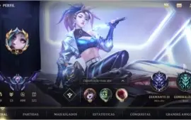 ESMERALDA IV + 13 SKINS + 39 CAMPEÕES + PASSE WILD COMPLETO