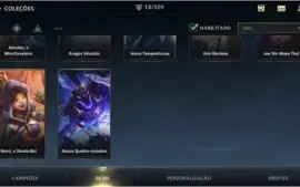 ESMERALDA IV + 13 SKINS + 39 CAMPEÕES + PASSE WILD COMPLETO